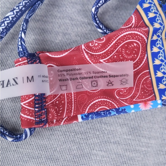 Zaful Floral Paisley Strappy Bikini Set - Picture 6 of 15